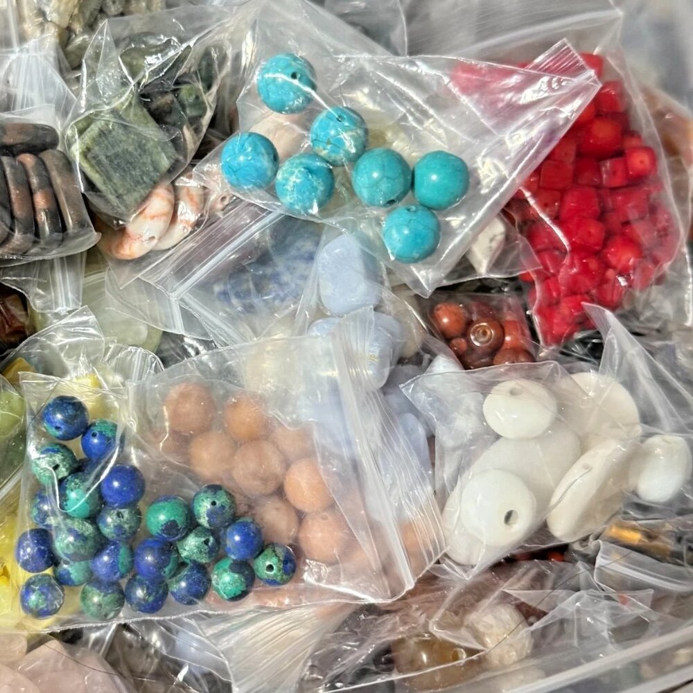 Mystery Grab Bag of Jewelry Supplies - Beads, Findings, Pendants Full Pound - Picture 3 of 4